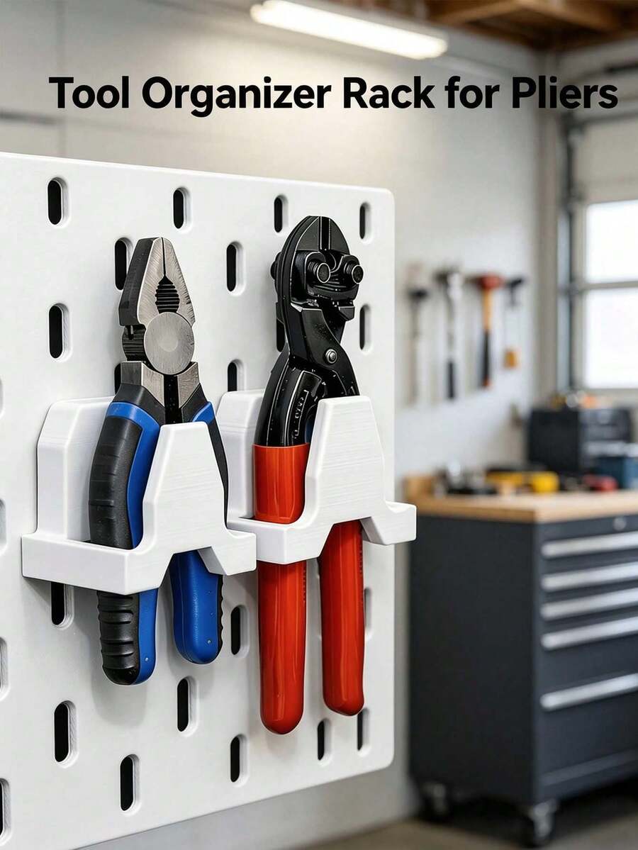 Wall-Mounted Tool Storage Rack, Pliers Storage Rack, Pegboard Pliers Holder, Heavy-Duty Hand Tool Storage Rack, Suitable For Garage Workshop - Multicolor - View 1