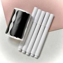 Chalkboard Sticker Liquid Chalk Pen Set | Roll Blackboard Wall Stickers With White Liquid Chalk Pens | Reusable Chalkboard Labels, Suitable For Home, Office, School, Crafts & Party Decoration - A - View 12