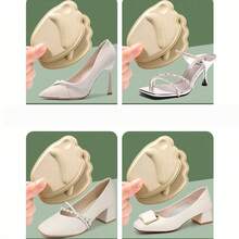 2pcs Comfortable Soft Foam Front Foot Pads, Suitable For Women's High Heels, Sandals, Black High Heels, Sneakers - Beige - View 4