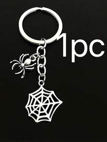 Punk Style Spider Web Keychain, Suitable For Cars And Bags, Fun Gift, Halloween Gift, Accessory - Multicolor - View 5