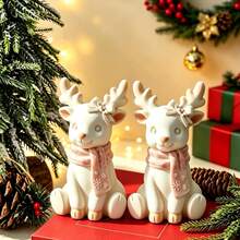 Christmas Scarf & Deer 3D Silicone Mold, Suitable For Aromatherapy Candles, Fragrance Diffuser Plaster, Handmade Soap, Resin Decor, Home Desktop Decoration, Party Setup, Craft Studio, Holiday Gift Making Tool, Easy Demolding Handmade Mold - Christmas Reindeer Silicone Mold - View 3