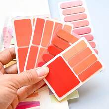 8 Sets Style 1 Set Ultra-Thin Index Tabs Labels PET Material Semi-Transparent Plastic Waterproof Sticky Notes Color Series Marker Stickers Student Textbook Record Tabs With Ruler Reading Book Memo Stickers School Supplies Office Document Tabs - one-size - View 7
