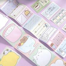 1 Roll Tearable Sticky Note Washi Tape, Fresh & Minimalist Korean Style Daily Series, Writeable Adhesive Stickers, Easy-Tear Memo Tape, Cute Pet Animal Theme Pattern, Suitable For Scrapbooking, Collage, Notebook, Photo Album, Diary Decoration, Essential Student Stationery For Back To School - 1 Roll - View 4