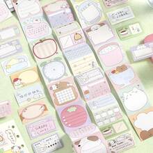 1 Roll Tearable Sticky Note Washi Tape, Fresh & Minimalist Korean Style Daily Series, Writeable Adhesive Stickers, Easy-Tear Memo Tape, Cute Pet Animal Theme Pattern, Suitable For Scrapbooking, Collage, Notebook, Photo Album, Diary Decoration, Essential Student Stationery For Back To School - 1 Roll - View 2