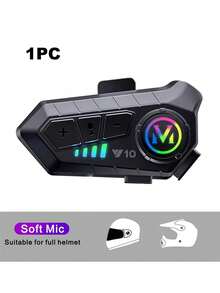 Wireless Bluetooth 5.3 Helmet Headset Hands-Free Motorcycle Headset Waterproof MP3 Music Player Speaker Set Suitable For Motorcycles - Y10 - View 15