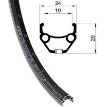 28 inch bicycle rim RMX L 719 aluminum hollow chamber rim eyelet 36 hole rim 622 x 19- - Verschiedenfarbig - Übersicht 1