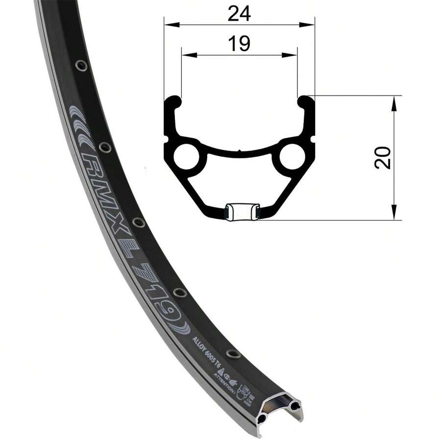 28 inch bicycle rim RMX L 719 aluminum hollow chamber rim eyelet 36 hole rim 622 x 19- - Verschiedenfarbig - Übersicht 1