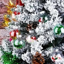Transparent Christmas Balls, Fillable Plastic Christmas Tree Balls, Crafts, Transparent Plastic Balls, Tree Decorations, Christmas Ornaments, Christmas Decorations - Multiple Styles - View 2