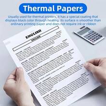 8.5 X 11 Inch A4 Thermal Printer Paper, BPA/BPS-Free, Folded Continuous Paper, Compatible With M08F, MT800, Brother PocketJet PJ762/PJ763MFi (100/200/300 Sheets) - A4 - View 8