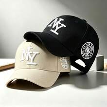 1pc Men's "NY" Print Adjustable Hat, UV Protection Sun Hat, Suitable For Hiking, Climbing, Travel - Multi-color - View 7