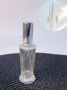 10ML Vertical Transparent Glass Refillable Perfume Spray Bottle, Mini Portable Travel Spray With Metal Cover, Leak Proof Empty Perfume Bottle, Female Makeup Device, Portable Perfume Container For Daily Use Of Men And Women - Multicolor - View 12