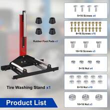 Wheel Detailing Stand | 360 Rolling | Heavy Duty Steel Automotive Wheel Detailing Stand | for Tire Shine Application, Ceramic Coating Prep, Rim Cleaning - A - Übersicht 3