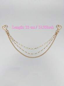 Fashion Rhinestone Pearl Bag Chain, Personalized Bag Charm, Wallet Pendant And Chain, Charming Bag Accessory, Women's Shoulder Bag Accessory, Room Decor, Multi-Layer Chain Bag Accessory, Gift For Women - Multicolor - View 6
