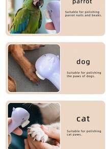Rechargeable Electric Pet Nail Grinder For Cats And Dogs, Low Vibration Quiet Dog Nail File With 6 Grinding Heads, 360° Polishing, Rechargeable Dog Nail Clipper For Cats, Dogs And Birds - View 5