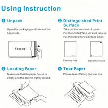 8.5 X 11 Inch A4 Thermal Printer Paper, BPA/BPS-Free, Folded Continuous Paper, Compatible With M08F, MT800, Brother PocketJet PJ762/PJ763MFi (100/200/300 Sheets) - A4 - View 9