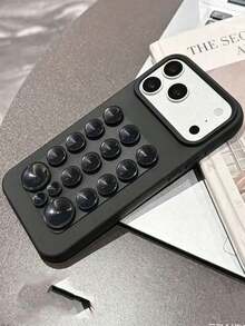 1件純色吸盤防摔手機保護殼，TPU材質，可作為節日禮物，適用於Apple 11/12 13 14 15 16 Pro/Pro Max/14 15 16 Plus/17 - 黑色 - 查看 3