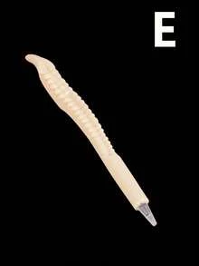 Bone-Shaped Ballpoint Pen, Oval Ergonomic Design, Medium Point Tip, Plastic Material, Retractable, Ideal Gift For Nurses And Doctors, Suitable For Office And Medical Notebook Writing, 1pc, Toy, Christmas Gift, Halloween, Christmas Stocking Filler, Gifts - Multicolor - View 12