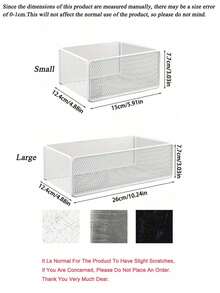 Magnetic Refrigerator Storage Basket, Metal Mesh Wall-Mounted Storage Bin, Kitchen Refrigerator Side-Hanging Storage Basket, Wall-Mounted Metal Mesh Storage Bucket, Kitchen Pantry Side-Hanging Storage Basket - Multicolor - View 8