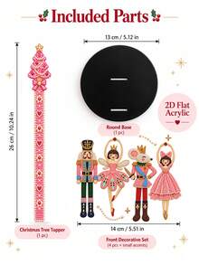 2D Flat Christmas Nutcracker Kitchen Paper Towel Holder (No Power/Light) - Desktop Paper Towel Rack With Display And Storage Function, Fun Nutcracker Ballet Winter Design, Candy Fairy, Suitable For Kitchen, Bathroom, Living Room And Dining Room, Decorative Ornament To Create Warm Christmas Atmosphere, Ideal Choice For Christmas Decor, Christmas Gifts, Perfect Gift For Christmas Lovers And Close Friends - Multicolor - View 8