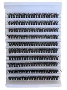 240/200 قطعة رموش صناعية طبيعية مختلطة D Curl Vacation Lashes 40D مقاس 9-16 مم، رموش فردية كثيفة صف واحد، رموش صناعية DIY بتصميم عناقيد، إكستنشن رموش فردية، عناقيد رموش، رموش صناعية - D - مشاهدة 11