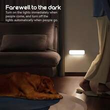 VOLACI Set 3 buah Lampu Sensor LED Dinding, Bentuk Persegi Panjang, Cahaya Hangat/Putih, Sensor Gerak Cerdas, Penerangan Rumah, Dapat Diisi Ulang USB, Pemasangan Mudah dengan Gantungan Magnetik, Cocok untuk Dapur, Lemari Penyimpanan, Tangga, Rak Lorong, Penggunaan di Rumah dan Kantor - Lampu Kabinet - View 6