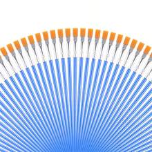 Small Fine Nylon Hair Detail Flat Paint Brush Painting Watercolor - Flat Brush - View 5