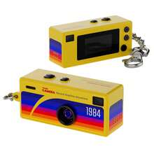 1080P Mini Keychain Camera - 0.96" HD Screen, 8MP Retro SLR Design, 160° Wide Angle, Anti-Lost Lanyard, Rechargeable Portable DV Camera Suitable For Adults/Teens/Outdoor Travel - Multicolor - View 19