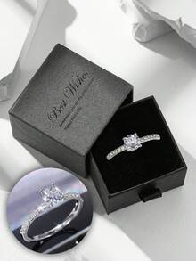 Women Engagement Rings - Silver - View 2