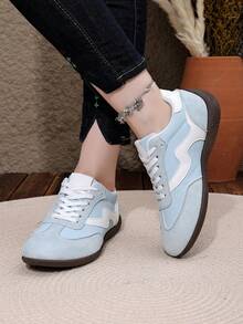 2026 New Flat Comfortable Lightweight Non-Slip Sports Casual Student Running Shoes - Baby Blue - View 7