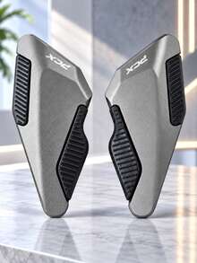 Motorcycle Rear Passenger Foot Pegs PCX160 PCX125, 1 Pair Enlarged & Widened CNC Aluminum Alloy Rear Foot Pegs With Anti-Slip Rubber Pads, Passenger Footrest Pads, Scooter Motorcycle Modification Replacement Parts - A - View 17