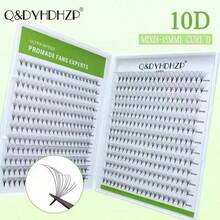 New Fan Shape Pre-Made Dense Lash Extensions, 3D/6D/9D/10D/20D/30D, 8-15mm Mixed Length, D Curl, Fine Base, Handmade Dense Pre-Made Lash Extensions - D - View 4