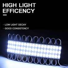 200-Pack 12V Waterproof LED Modules For Advertising Signs, Decorative Lights For Storefronts, Windows, And Illuminated Letters, White Light, High Brightness - White Light - View 3