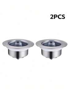 1/2pcs 3-In-1 Kitchen Sink Strainer And Plug Set, Durable ABS Material, Anti-Odor & Anti-Clogging, Effectively Traps Food Debris, Prevents Drain Pipe Clogging, Push-Button Pop-Up Design, Easy Operation - One Size Fits All - View 7