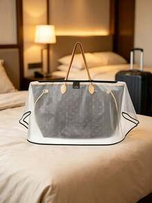 Transparent Handbag Rain Cover, Waterproof & Dustproof Protective Sleeve, Universal Handbag Raincoat, Transparent PVC Bag Cover Suitable For Daily Commute & Travel, Reusable Handbag Protective Cover, Dustproof & Stain-Resistant, Portable Bag Raincoat, Essential Travel Accessory, Perfect Gift For Bag Lovers - Multicolor - View 4