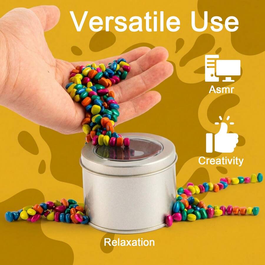 Colourful Magnetic Stones Set For Stress Relief - Multicolor - View 1