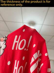 Christmas Print Elastic Dining Chair Cover, Santa Claus & Snowflake Pattern Stretchable Removable Chair Slipcover, Washable Furniture Protector, Christmas Kitchen & Dining Room Decor - Multicolor - View 4