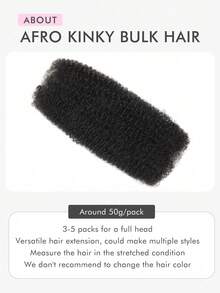WOWANGEL 45g+5g/Pack African Curly Bulk Hair Extensions, SuitableFor Braid Twists Curly Hair Extension #99J Color Peruvian Hair For Dreadlock Extension Create Dreadlocks For Men And Women, Multiple Colors Available Can Be Dyed And Permed - S99J - View 6
