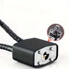 1pc Steel Cable Padlock, Long Beam Anti-Theft Lock For Cabinet, Cupboard, File Cabinet - Extended - View 9