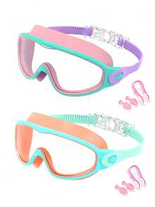 1/2pcs Kids Swimming Goggles, Suitable For Children Aged 3-15, Leak-Proof Function, Anti-Fog Design, Applicable For Swimming Pool, First Day Of School - Multicolor - View 10
