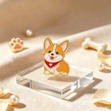 Cute Puppy Enamel Pin Set, Pug Corgi Bichon Schnauzer French Bulldog Brooch, Metal Dog Pin For Backpack Jacket Hat, Lovely Jewelry Gift For Dog Lovers - Multicolor - View 11