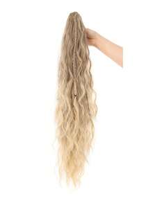 Claw-Clip Ponytail Featuring Long, Wavy Hair And Delicate Braids; A Stylish Accessory Perfect For Music Festivals, Parties, And Everyday Looks. - Multicolor - View 12
