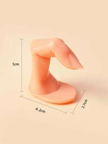Nail Practice Fake Fingers 1 Pc/Pack - Yellow - View 3
