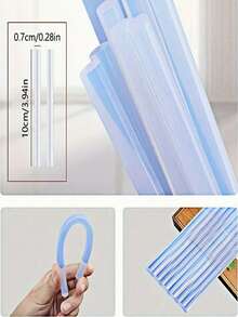 50pcs Premium Transparent Silicone Hot Melt Glue Sticks, Odorless Strong Adhesion, Suitable For DIY Crafts, Woodworking, Plastic Repair And Refurbishment Projects, Compatible With Most Glue Guns - A - View 8