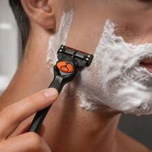 Maquinilla de afeitar desechable de 6 hojas para hombres, cartucho de repuesto para recortar barba y patillas, afeitado suave y fácil enjuague - TY6C-1H8B - Ver 5