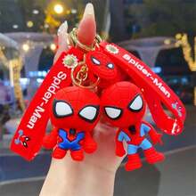 1pc Avengers Keychain Creative Soft Rubber Doll Pendant, Holiday Decoration Accessory, Halloween Gift (Random Style) - One Size - View 3