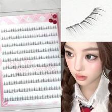 Lower Lash Girl Group False Eyelashes B Curl Segmented Realistic Korean Style Slouchy ACE Trilogy Lashes Beginner Natural Single Cluster Style - B - View 9