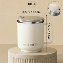 Double Layer Insulated Milk Coffee Mug With Sliding Lid Portable Sealed 304 Stainless Steel Thermal Cup For Cold And Hot Drinks - Multicolor - View 11