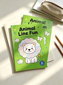 Children's Fun Animal Line Tracing Training Notebook, Early Education Animal Line Coloring Practice Book, Animal Identification Enlightenment, Back To School Learning Materials, Teacher Classroom Reward Small Gifts, Christmas/National Day Gifts - Multi-color - View 2