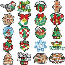 20pcs, Plastic, Xmas Holiday Themed Shoe Charms, Snowflake Shoe Accessories, Christmas Tree Shoe Decoration, Suitable For Sandal Garden Shoes - Multicolor - View 8