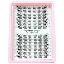 14 Rows Su Daji Segmented Single Cluster False Eyelashes DIY Self-Application Tufts 10-16mm Mixed Length Fox-Style Upturned Realistic Fake Lashes Beginner Natural Atmosphere Makeup Eyelashes - View 8